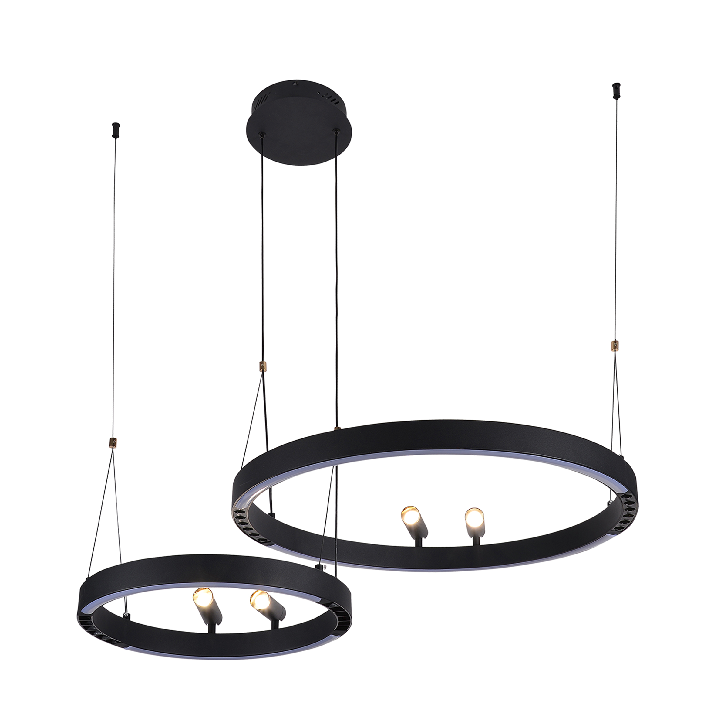 F-Promo 4474-2P, подвесная люстра, D830xH1000/1800, LEDx53W + LEDx33W + 4xLEDx3W, 3000-6500K, included, remote control фото