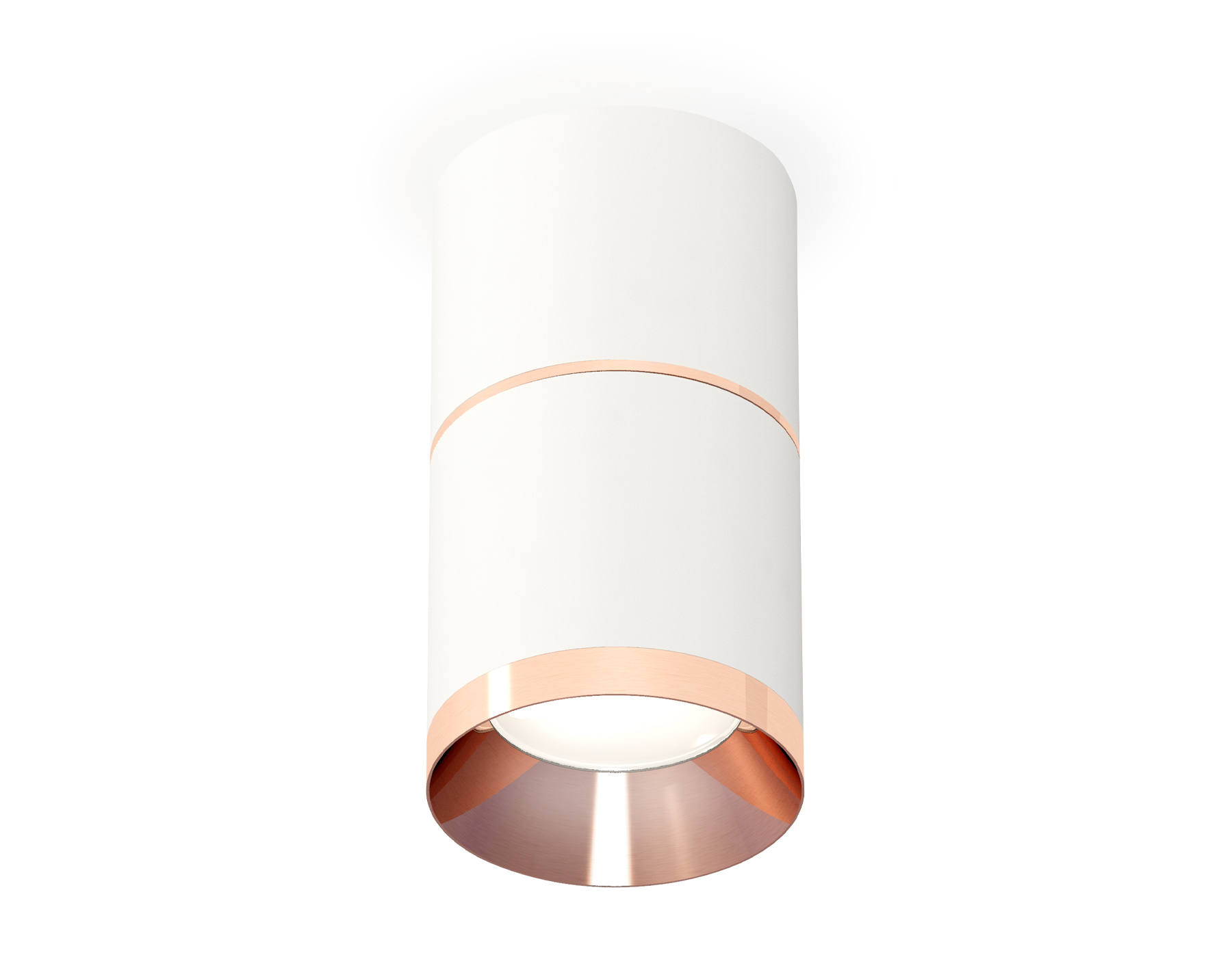 Ambrella Комплект накладного светильника XS7401221 SWH/PPG белый песок/золото розовое полированное MR16 GU5.3 (C7401, A2073, C7401, N7035) фото