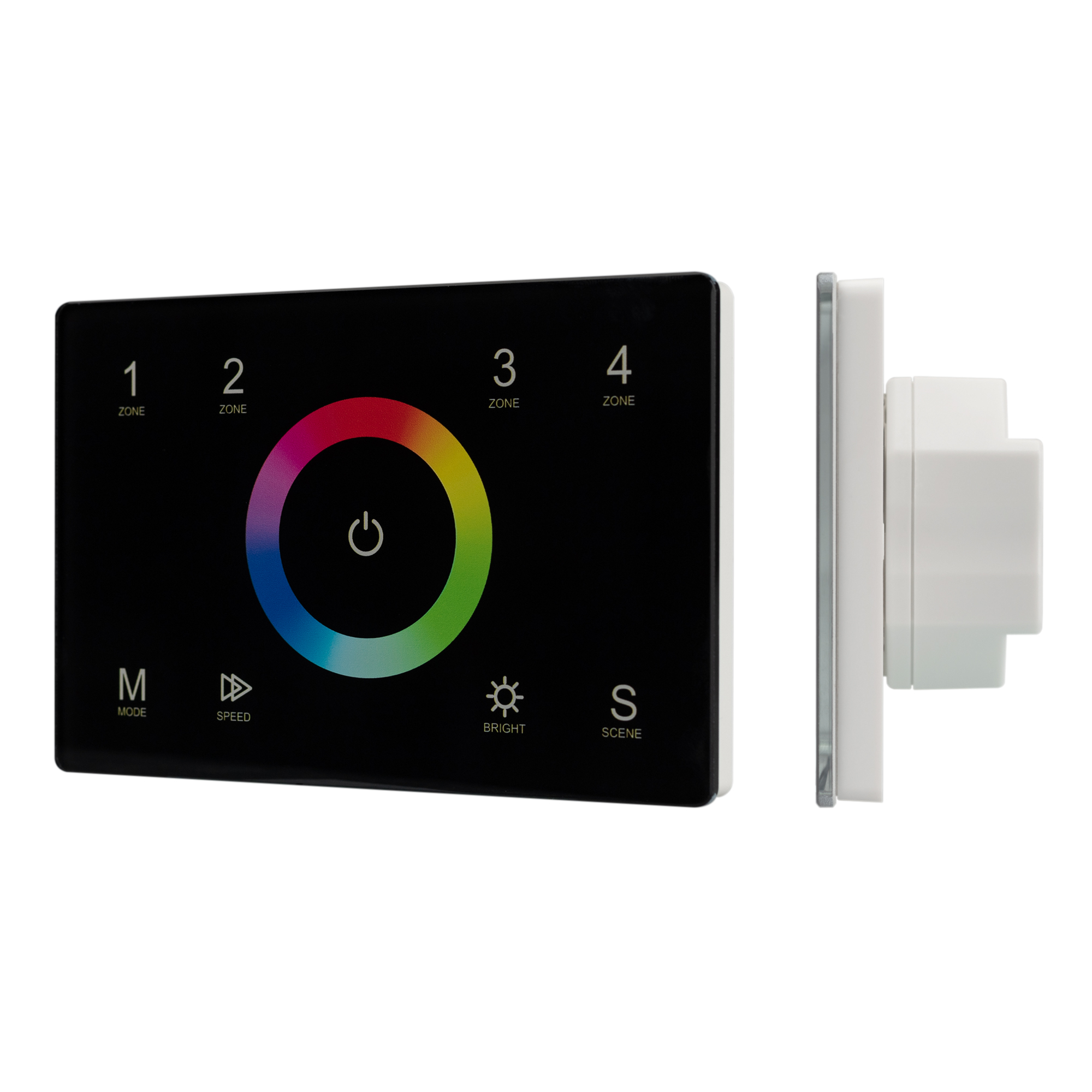 Arlight Панель Sens SMART-P83-RGB Black (230V, 4 зоны, 2.4G) (IP20 Пластик, 5 лет) фото