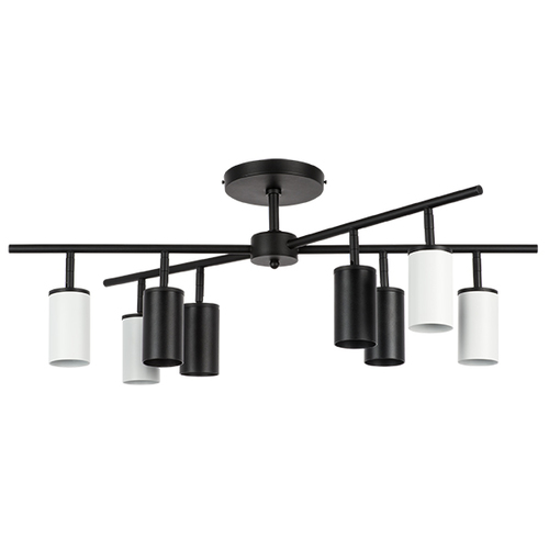 Lightstar LR728364374 Люстра RULLO 8х50W GU10 ЧЕРНЫЙ/БЕЛЫЙ (571728+214437-4+214436-4), шт фото