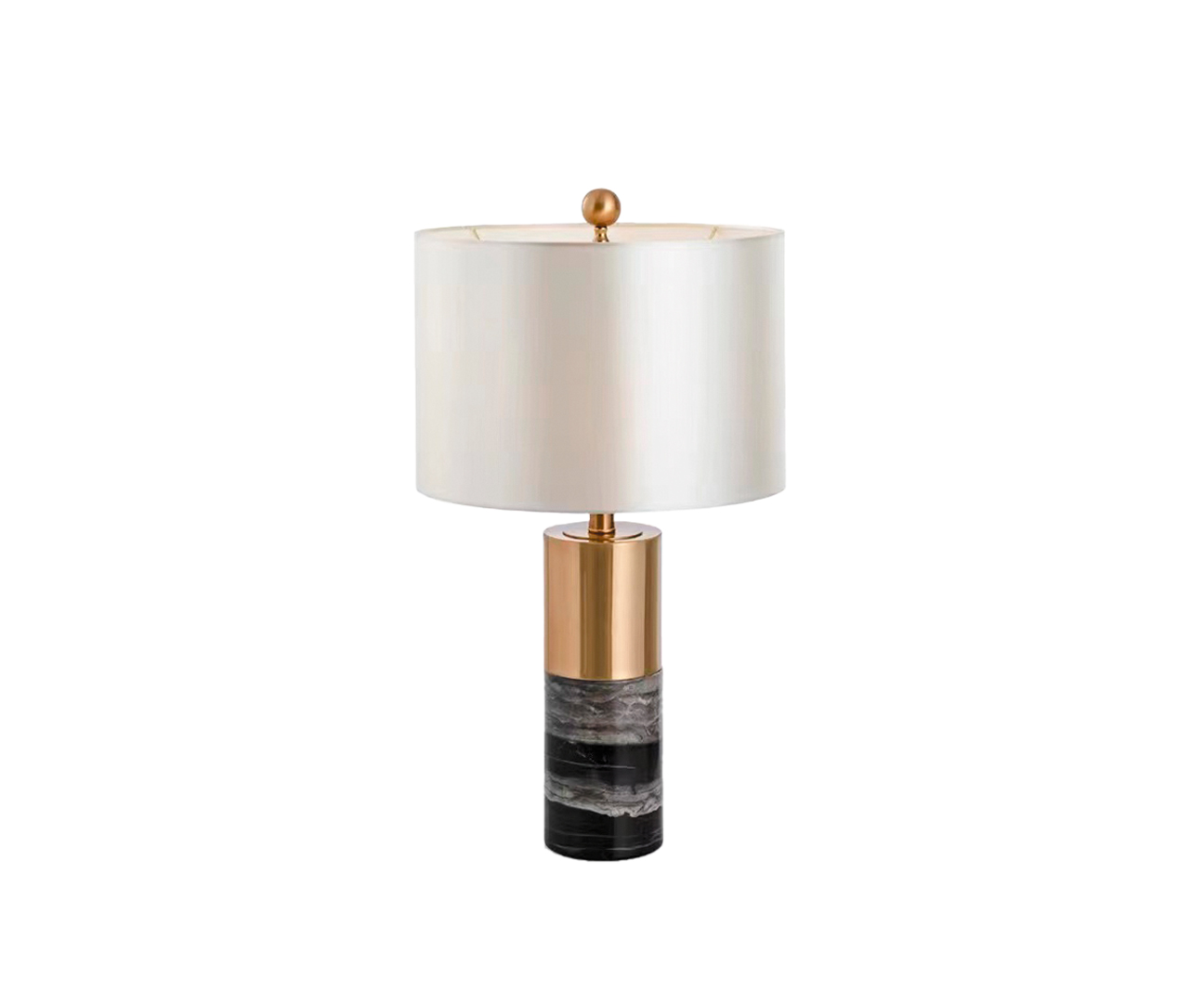 Kink Light 07700-1T,19-20(01) Настольная лампа Тайла черный/бронза/белый d30 h52 E27 1*40W фото