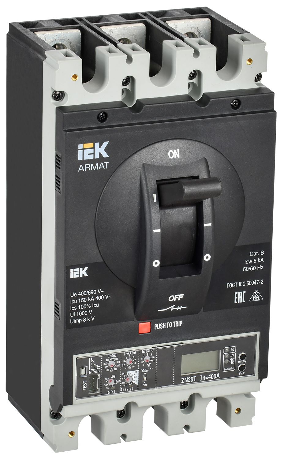 IEK ARMAT Автоматический выключатель в литом корпусе 3P I 150кА 630А эл. пр. фото