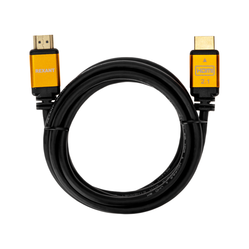 Кабель HDMI - HDMI 2.1, длина 3м, Gold REXANT. фото