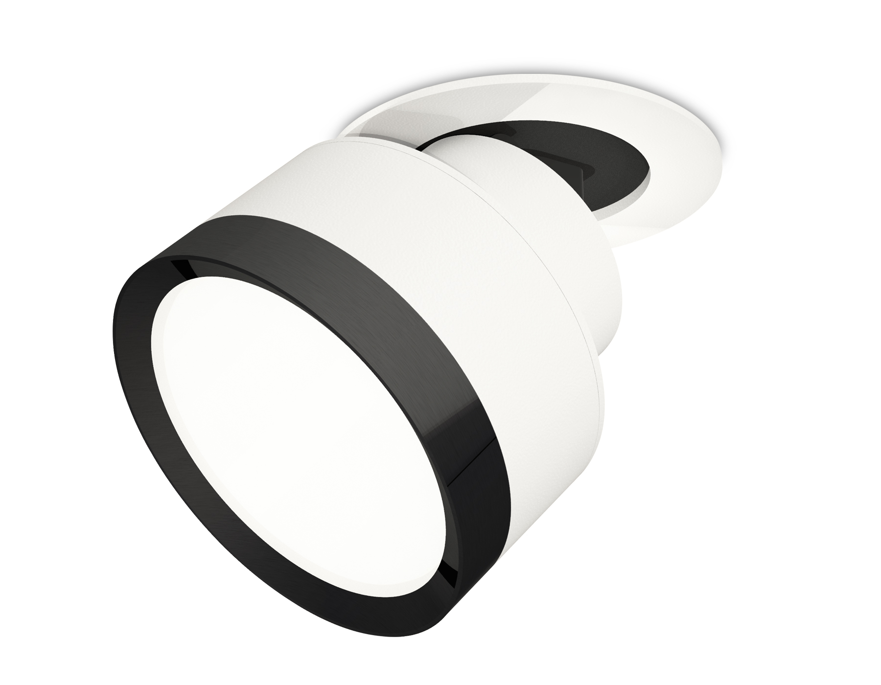Ambrella Комплект встраиваемого поворотного светильника XM8101501 SWH/PBK белый песок/черный полированный GX53 (A2241, A2105, C8101, N8113) фото