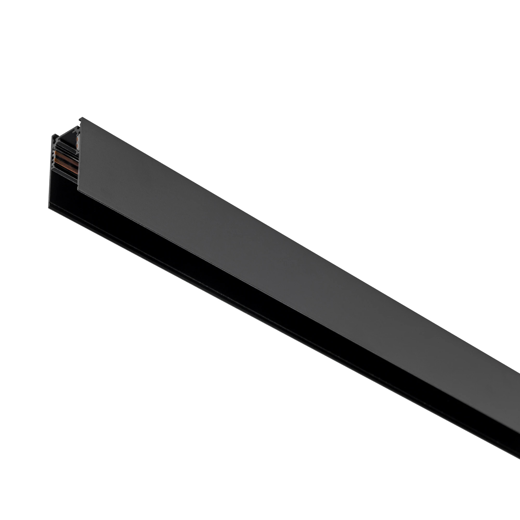 Lightstar 509027 Трек-шинопровод 48V накладной UNO 2м ЧЕРНЫЙ (Заглушки и декоративный экран в комплекте), шт фото