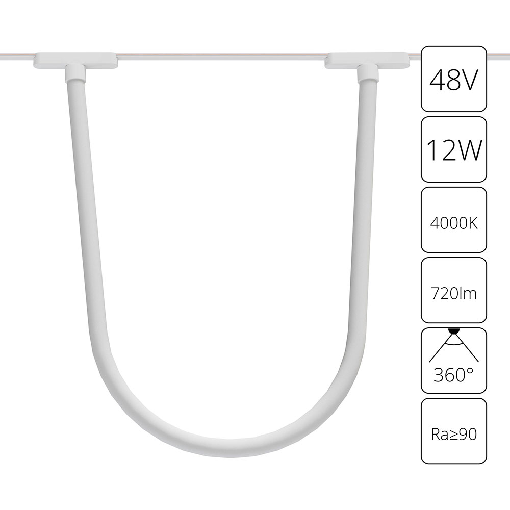 Arte Lamp A6167PL-1WH СВЕТИЛЬНИК ПОТОЛОЧНЫЙ RAPID 48В 12Вт 720лм 4000К 90+ 360° фото