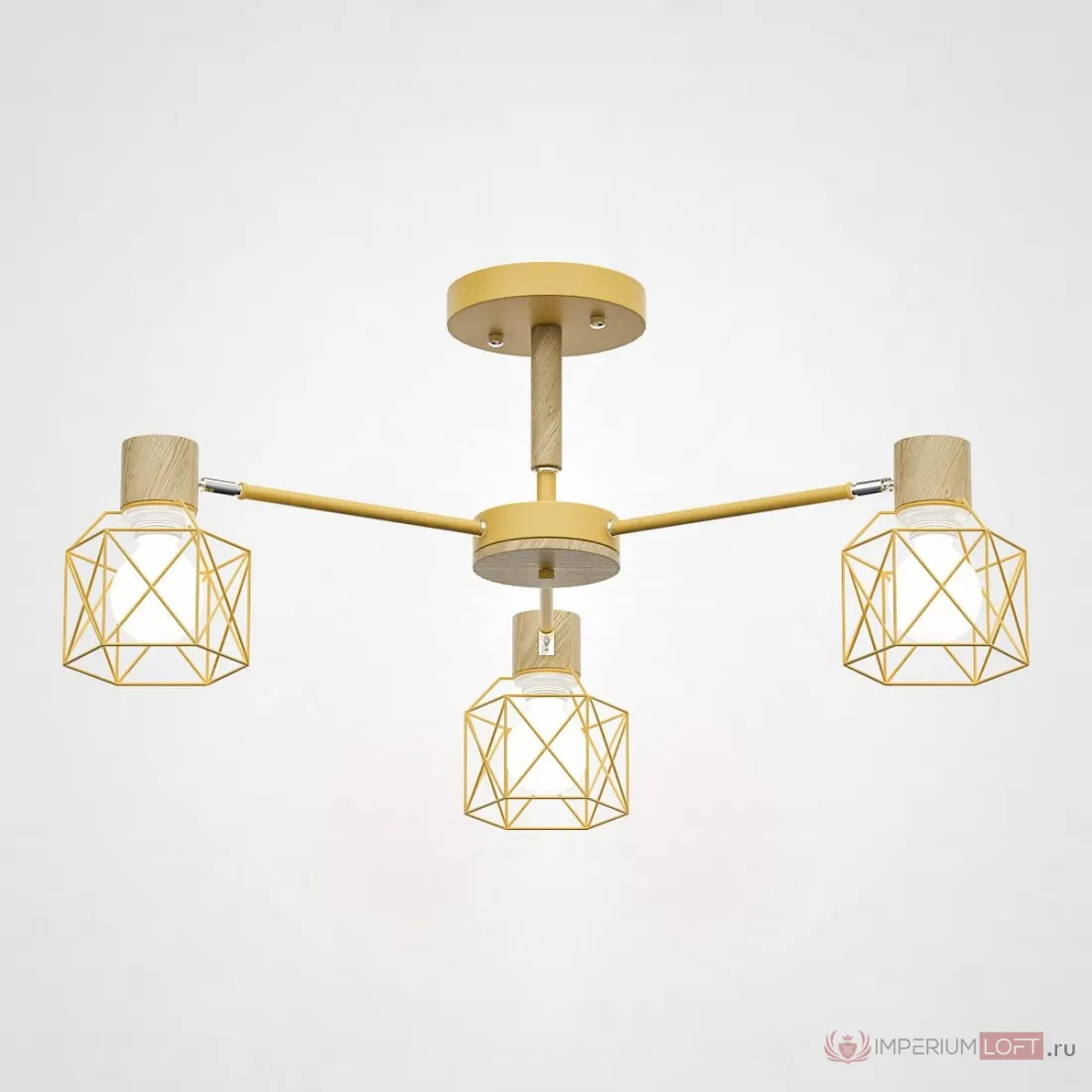 ImperiumLoft Потолочная люстра CORF B3 Yellow 3 lamps фото