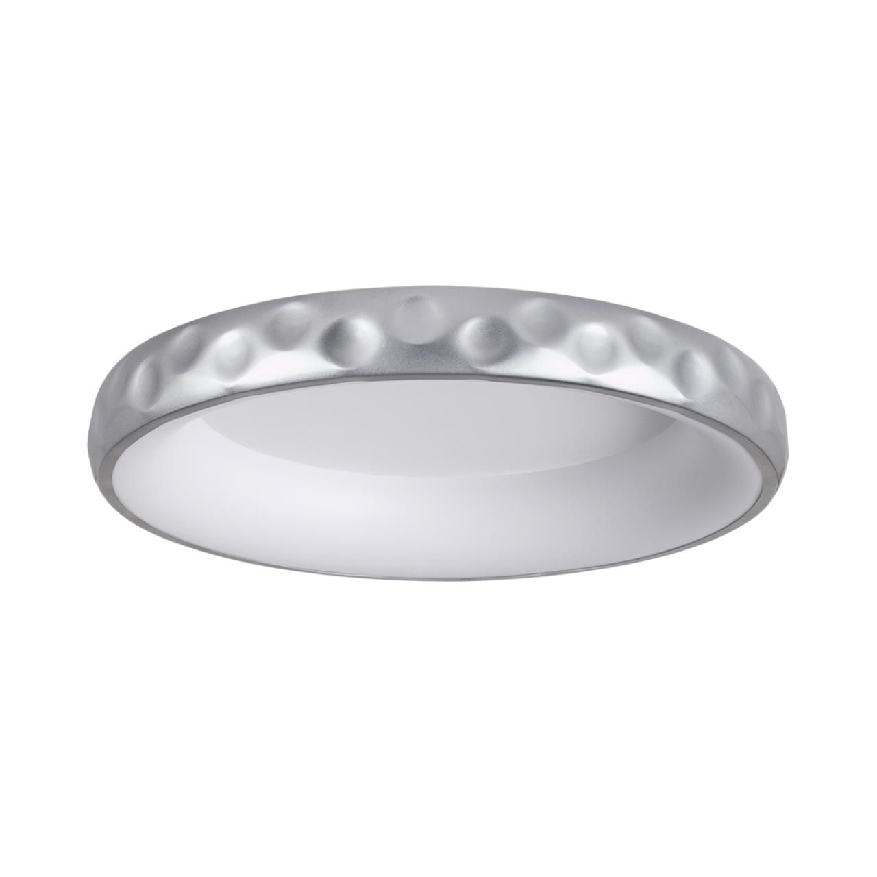Sonex 7772/56L AVRA LED SN Светильник металл/белый/серебряный LED 56Вт 3000-6000K D500 IP43 ССТ LACUNA фото