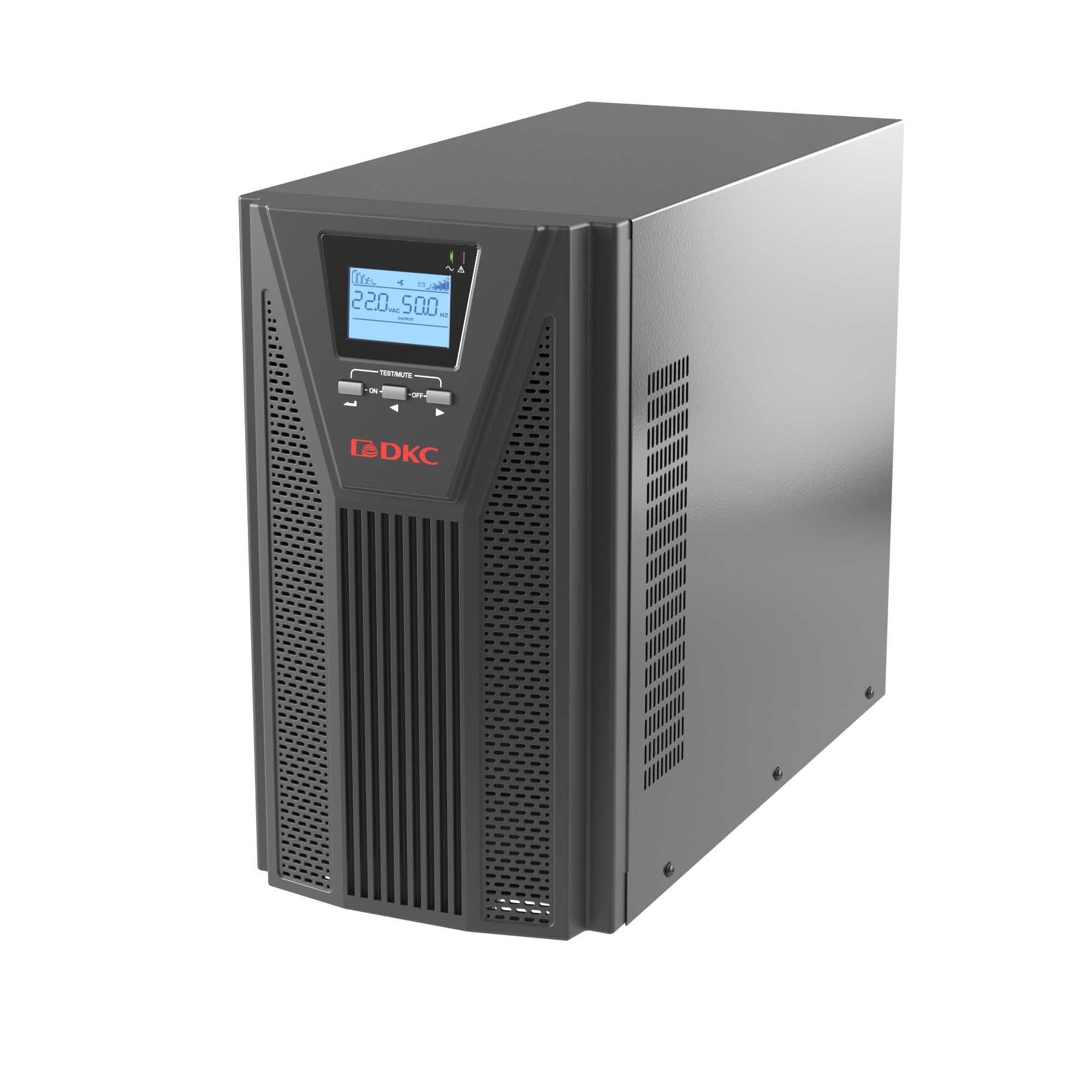 DKC Онлайн ИБП ДКС серии Small Tower, 3000 ВА/2700 Вт, 1/1, 4xSchuko, EPO, USB, RS-232, RJ45,  з/у 1А, 8x7Ач фото