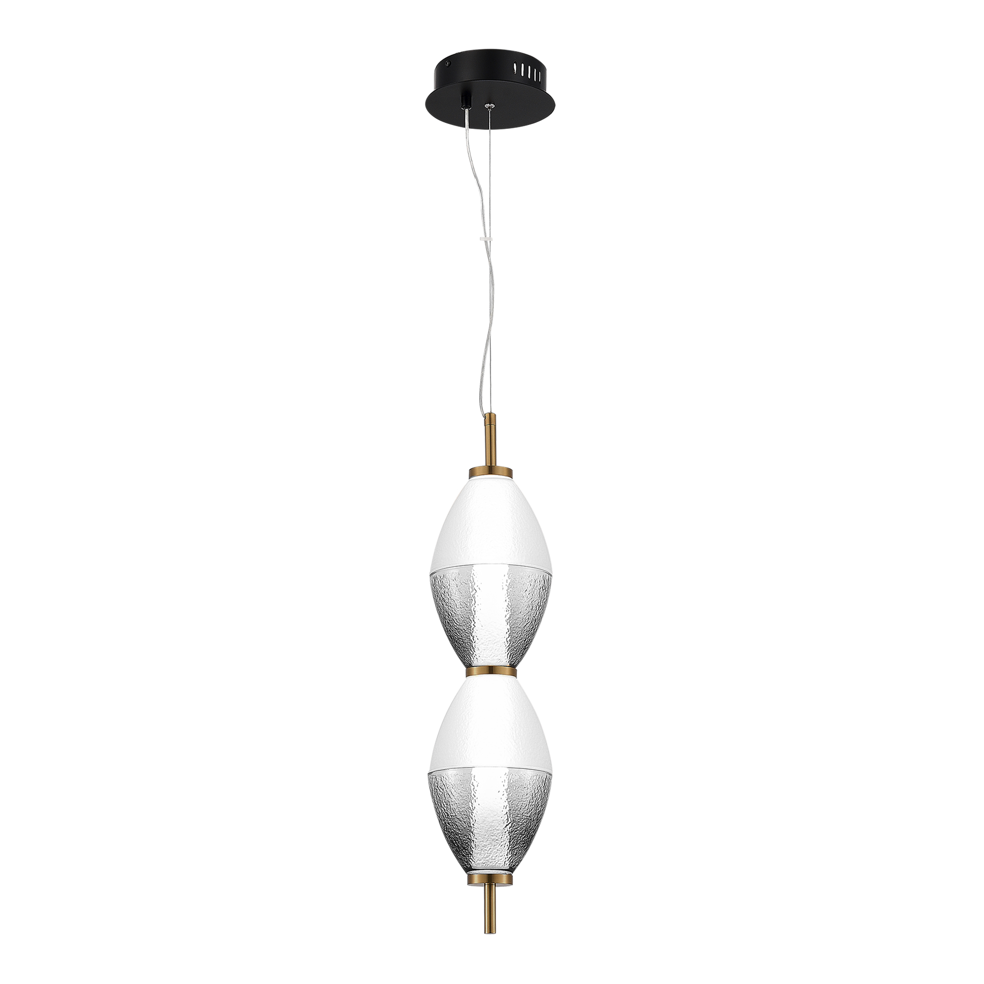 ST LUCE SL6130.403.15 Светильник подвесной Черный/Белый, Дымчатый LED 1*16W 3000K фото