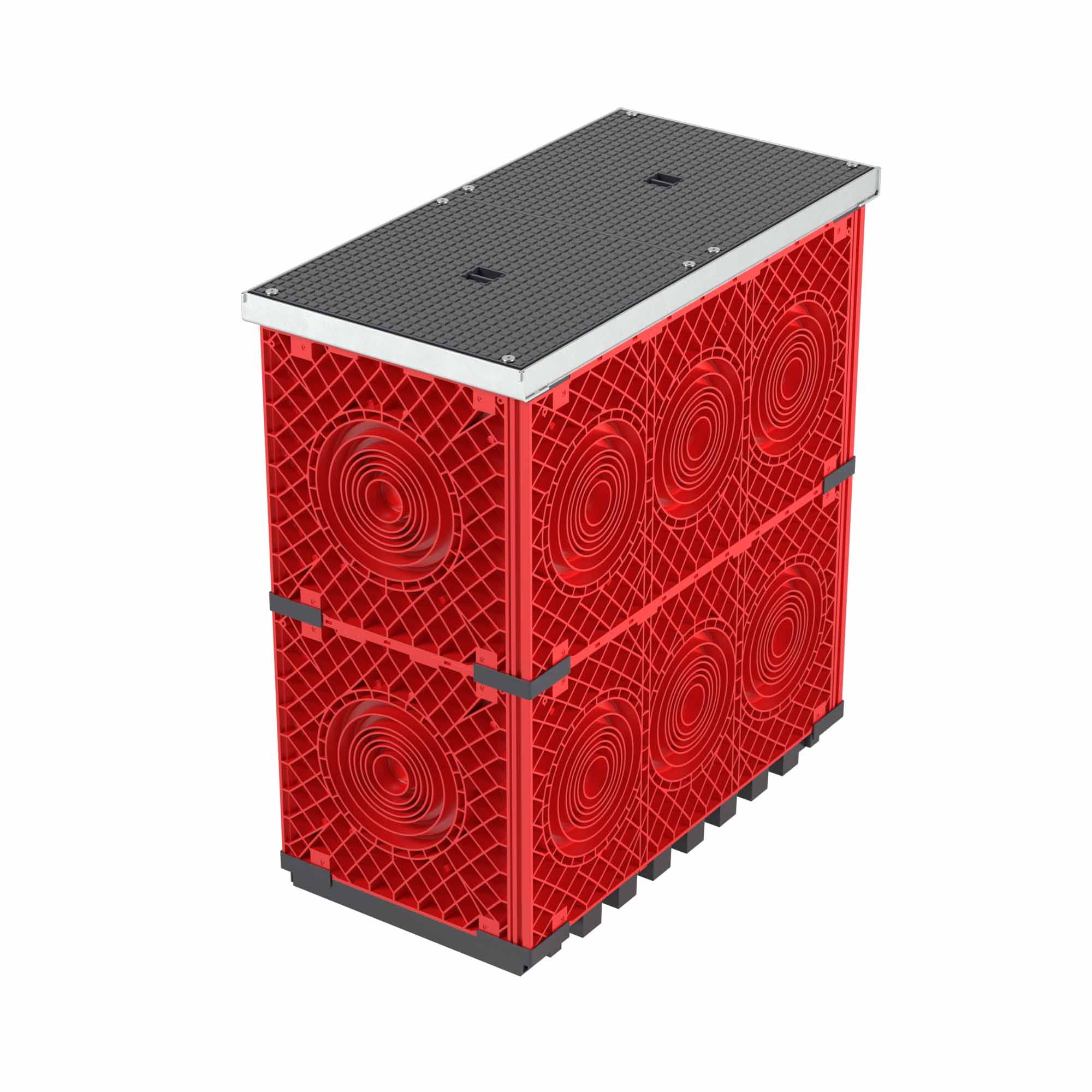 DKC Колодец пластиковый для кабельной канализации с крышками, 750х375х750 фото