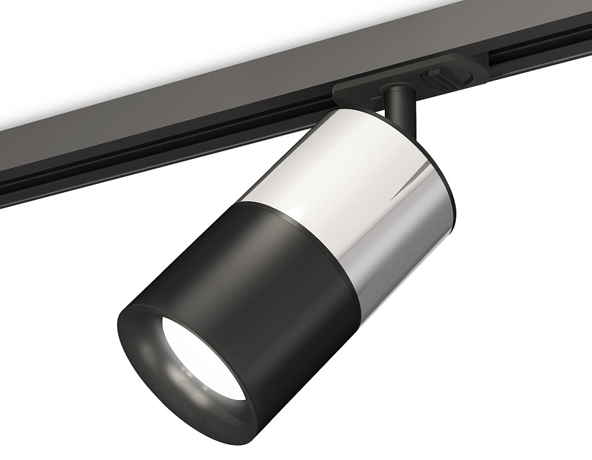 Ambrella Комплект трекового светильника XT7402072 SBK/PSL/PBK черный песок/серебро полированное/черный полированный MR16 GU5.3 (A2537, C7405, A2071, C фото