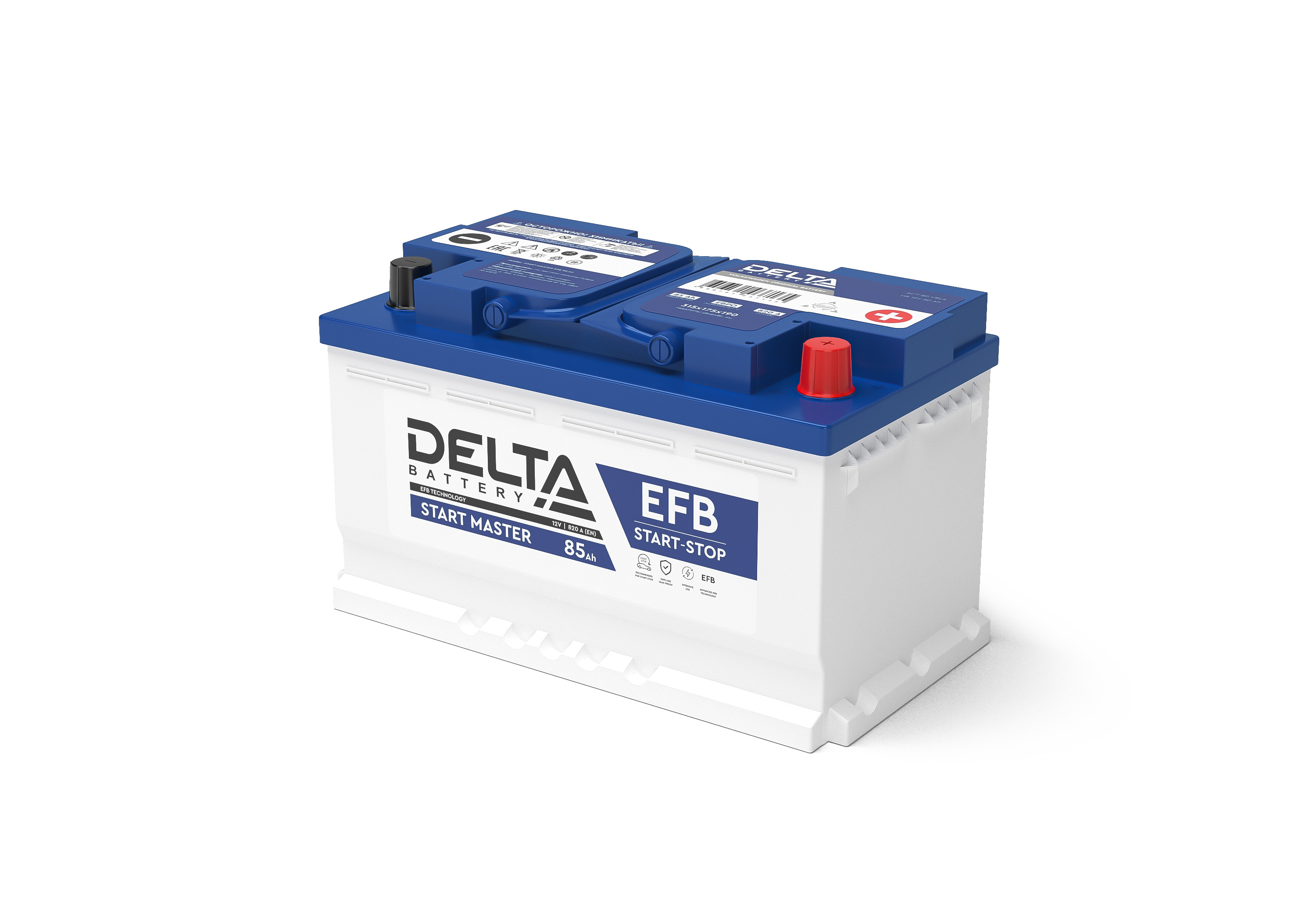 DELTA battery MASTER 85 Ah EFB аккумулятор автомобильный фото