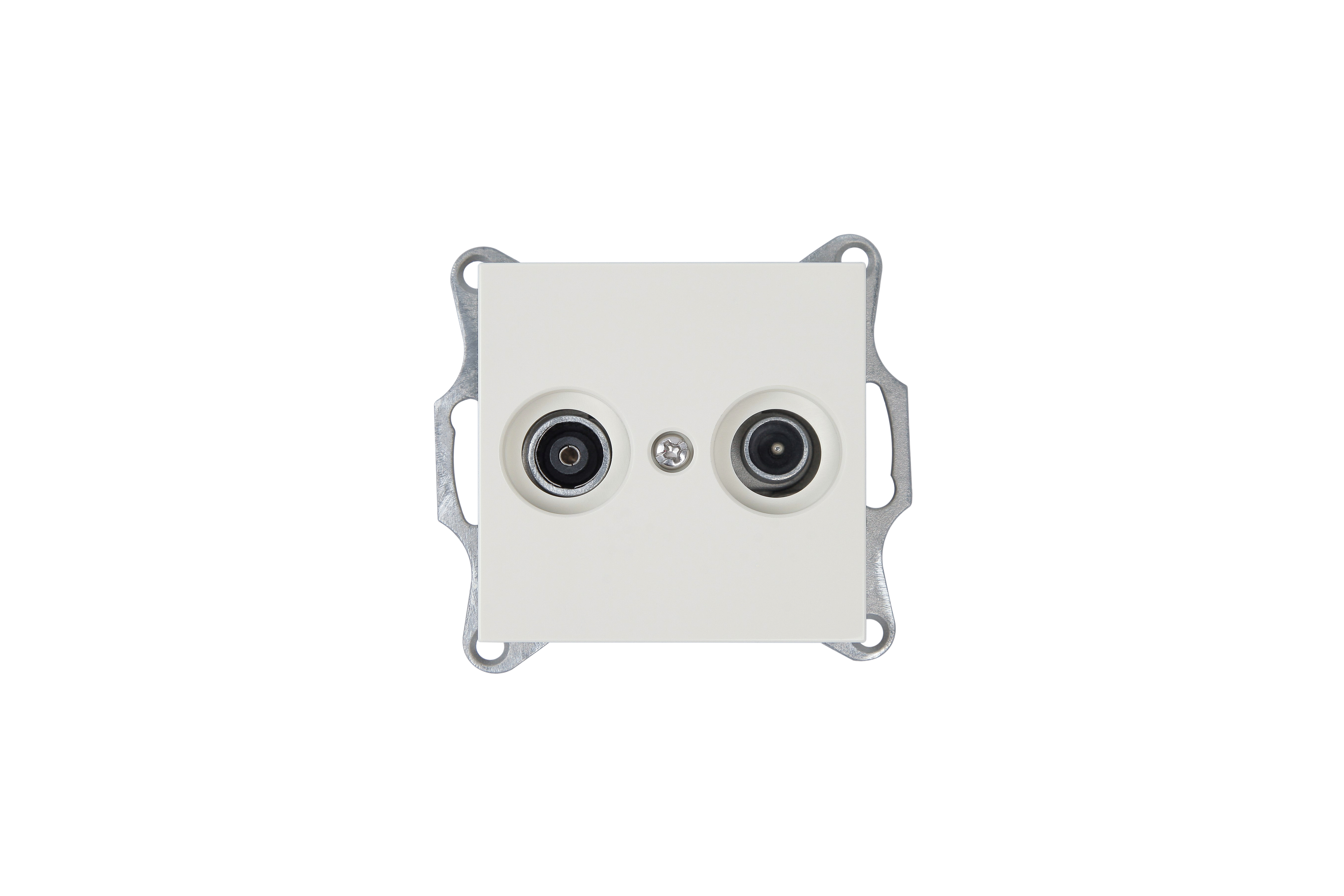 Jasmart G Слоновая кость Розетка TV+FM Φ9.5mm оконечная фото
