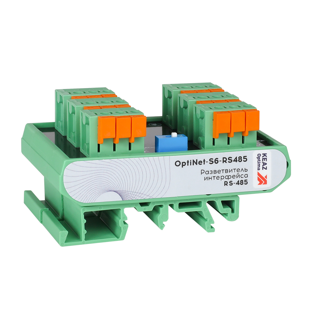 КЭАЗ Разветвитель интерфейса RS-485 (Гидра-6) OptiNet S6-RS485. фото