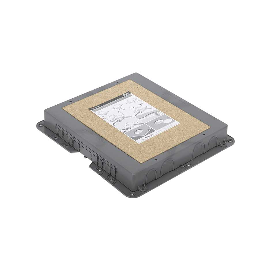 Simon Connect Коробка для монтажа в бетон люков SF400-1, KF400-1, 52050204-035, h-54-89,5мм, 419х384мм, пл фото