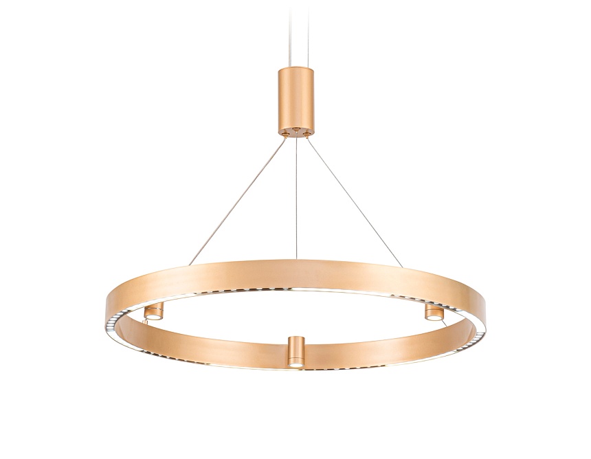 Ambrella Светильник подвесной светодиодный FL5846/1+3 GD золото 40W 3000K/4200K/6400K D600*1200 (без ПДУ) фото