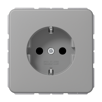 JUNG CD 500/CD plus Серая Розетка 16A 250V безвинт. зажим фото