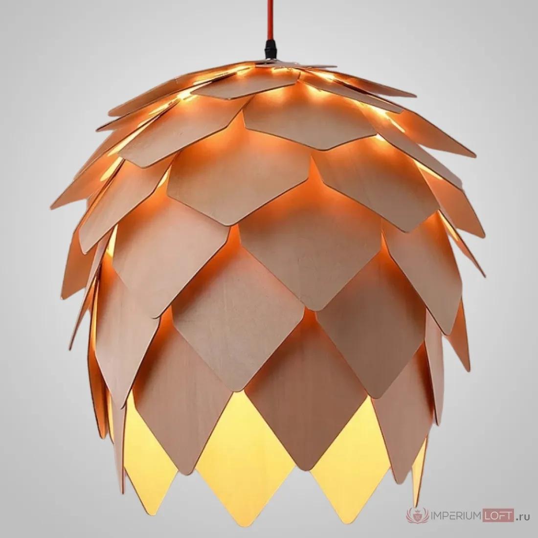ImperiumLoft Подвесной светильник Crimea Pine Cone natural wood D20 фото
