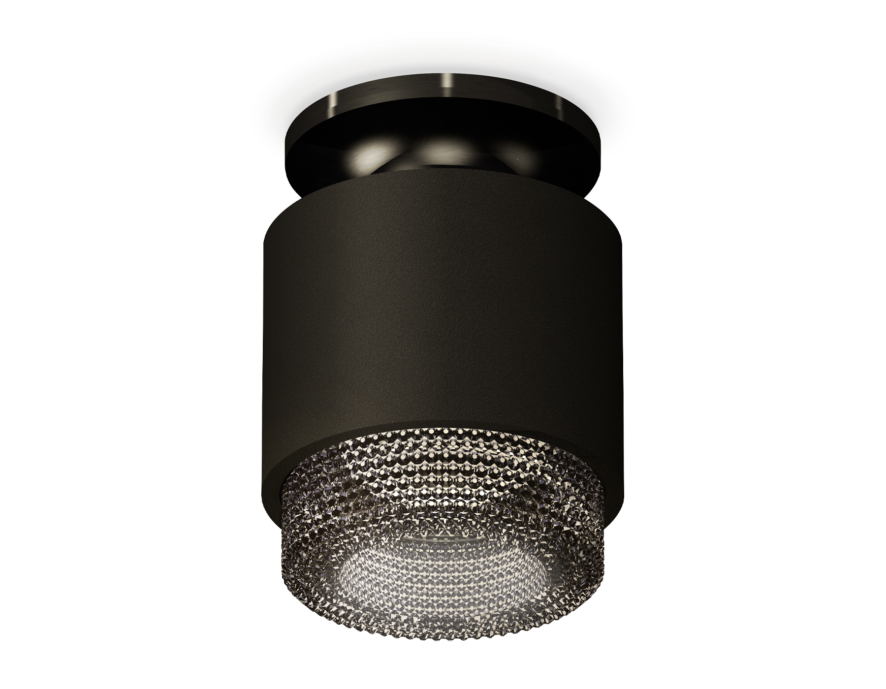 Ambrella Комплект накладного светильника с композитным хрусталем XS7511062 SBK/PBK/BK черный песок/черный полированный/тонированный MR16 GU5.3 (N7926, фото
