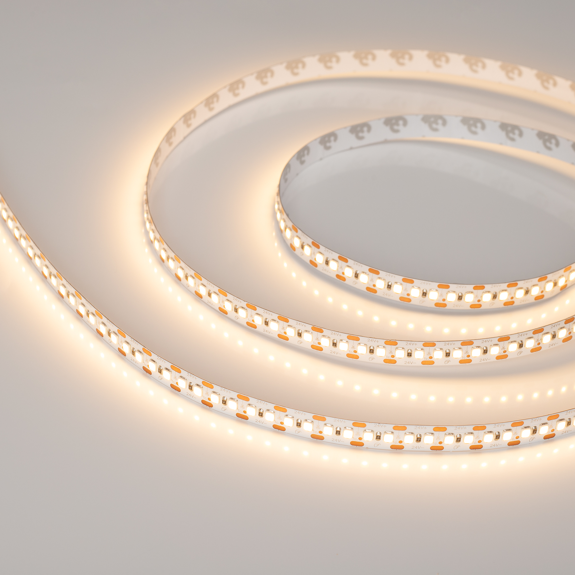 Arlight Светодиодная лента RT-A168-10mm 24V Warm3500-CX2 (17.3 W/m, IP20, 2835, 5m) (резка 2 светодиода) фото