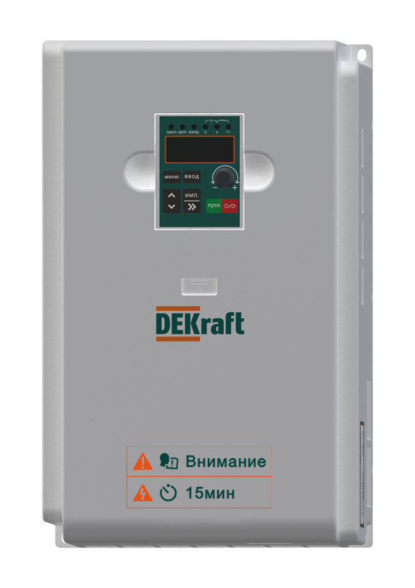Dekraft Преобразователь частоты DEKV060-11/15кВт 3 фазы 380В с торм. модулем фото