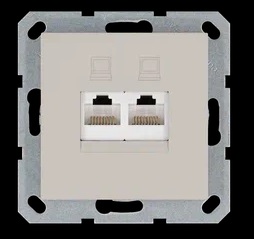 Jasmart G Тауп Розетка RJ45 2-ая фото