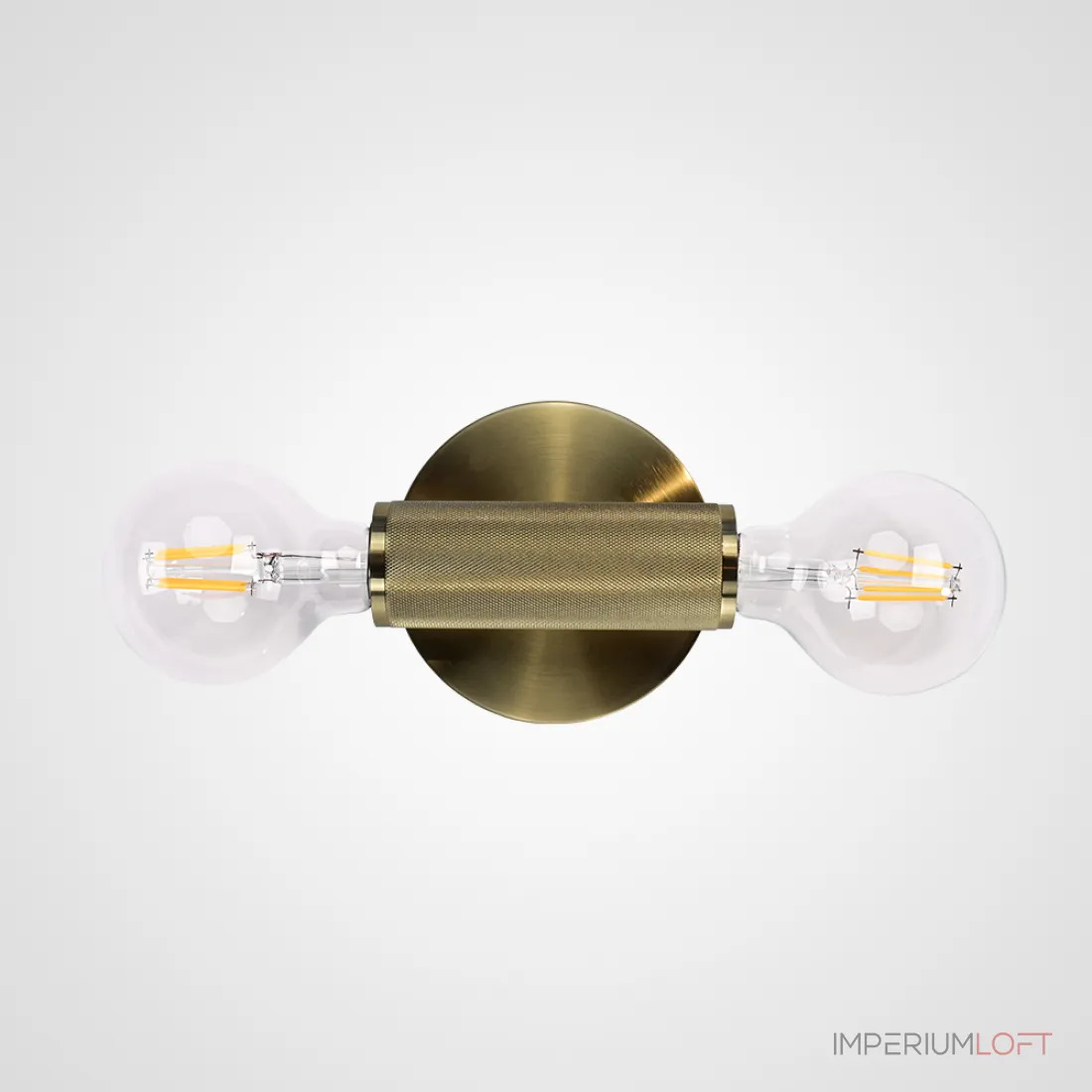 ImperiumLoft Бра RH Utilitaire Inline Sconce Brass фото