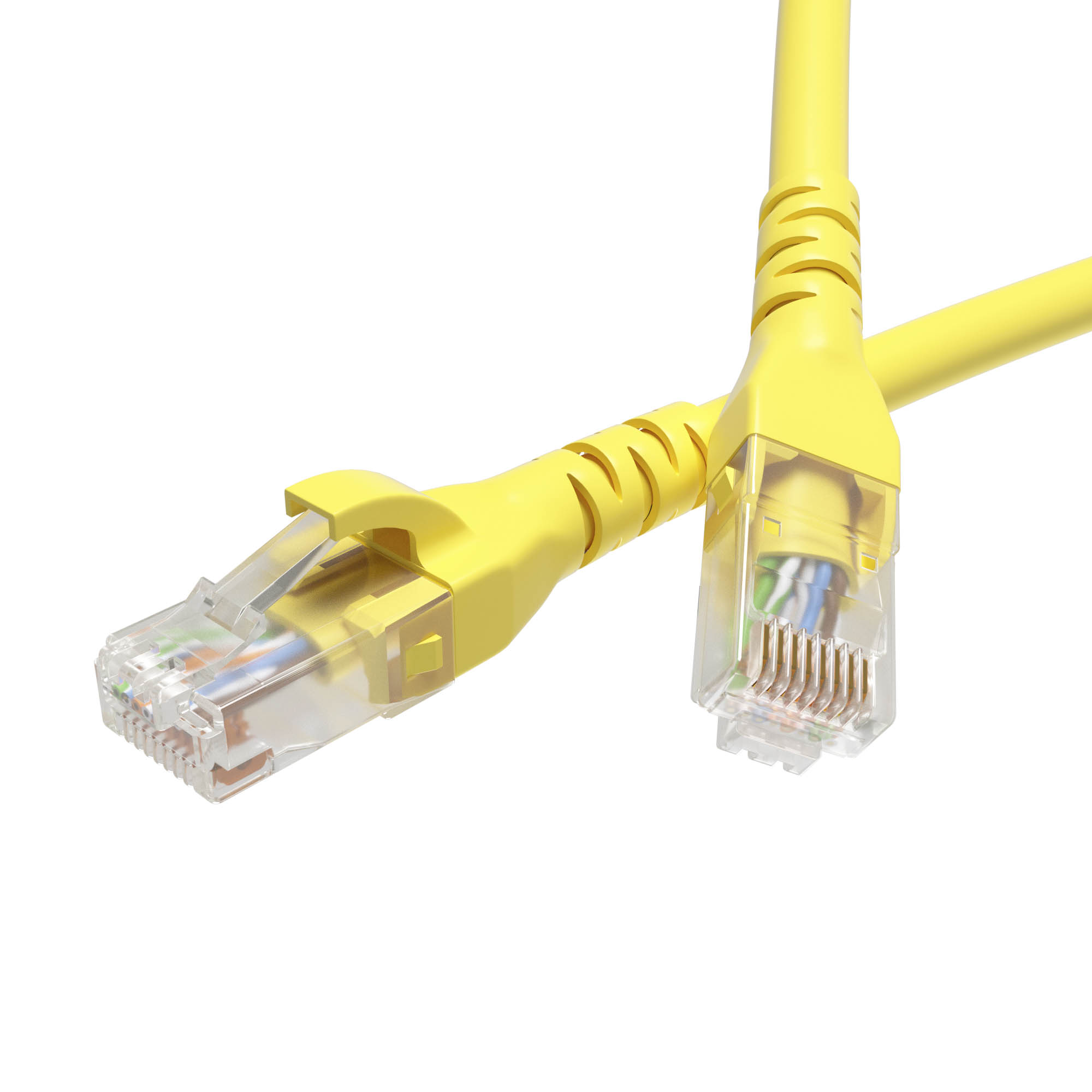 DKC Патч-корд неэкранированный CAT6A U/UTP 4х2, LSZH, жёлтый, 5.0м фото