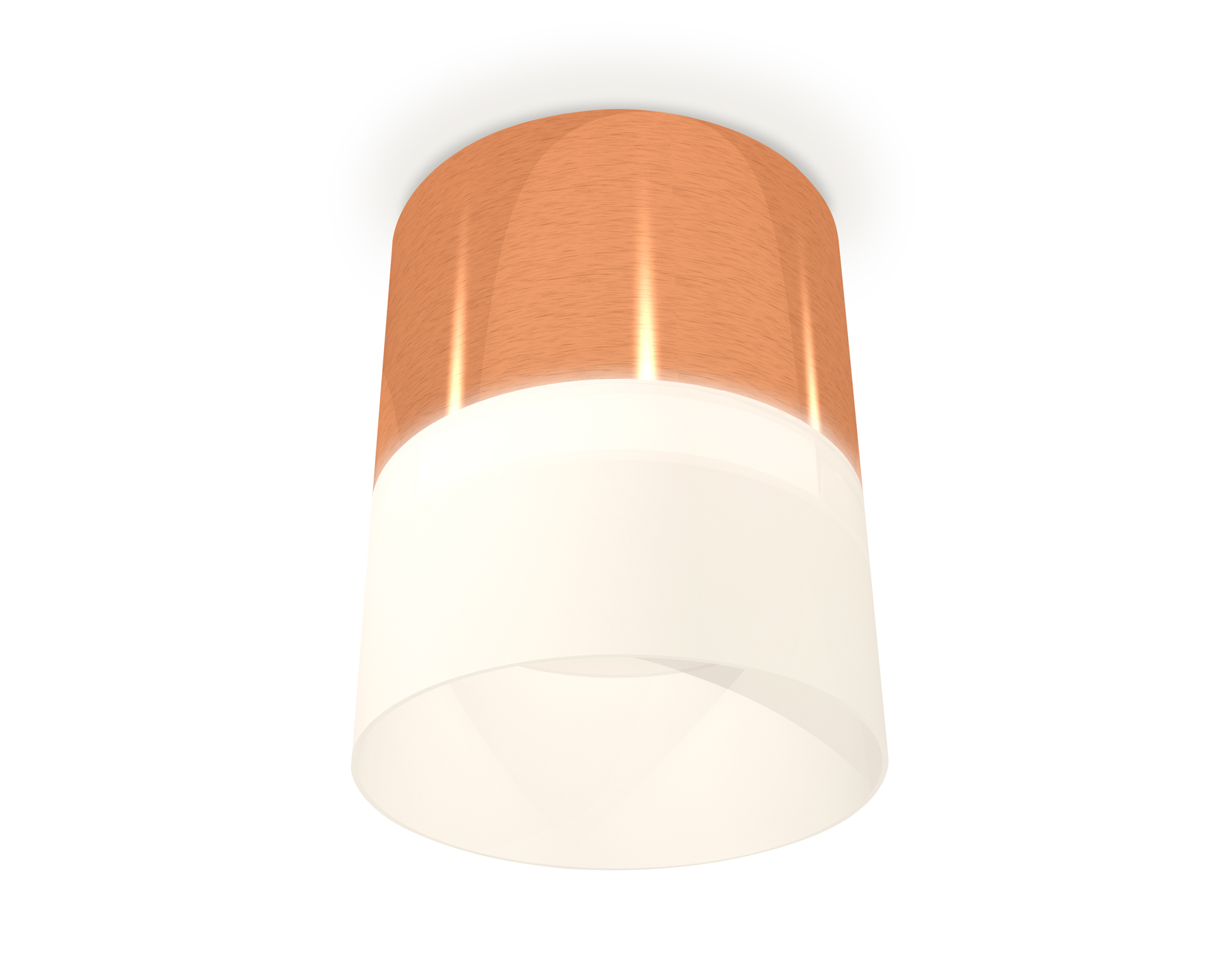 Ambrella Комплект накладного светильника с акрилом XS8122011 PPG/FR золото розовое полированное/белый матовый GX53 (C8122, N8402) фото