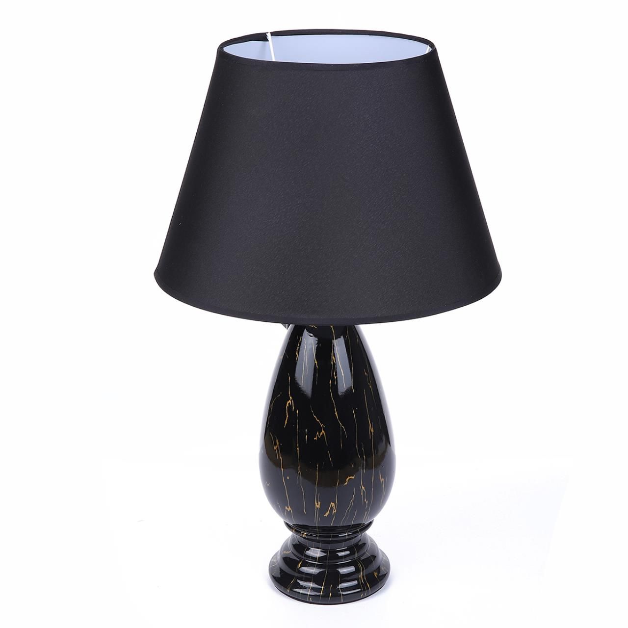Lumion 8219/1T CLASSI LN25 черный, керамика/текстиль Настольная лампа Е27 1*60W 220V SHARLIN фото