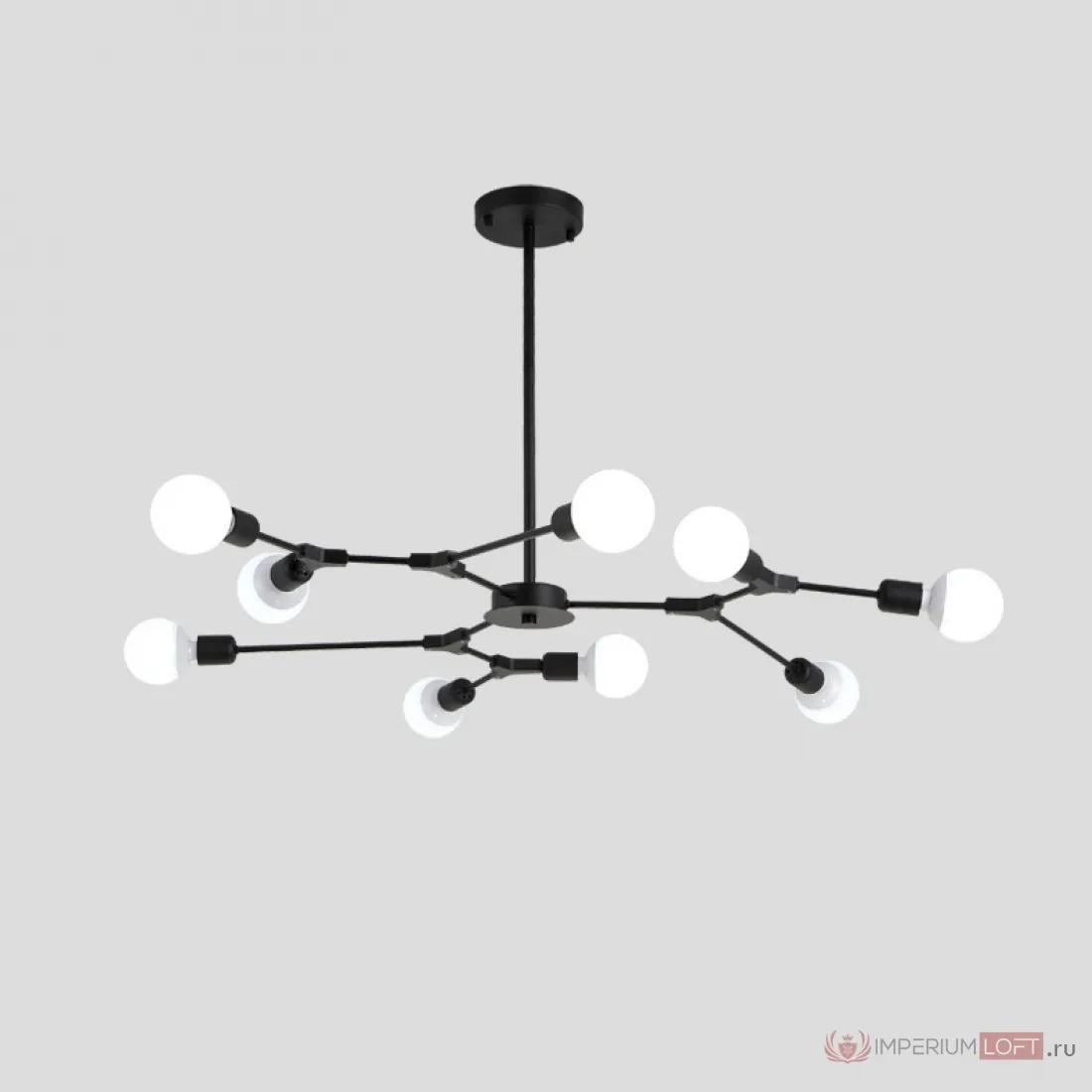ImperiumLoft Люстра на штанге LATE D103 Black фото