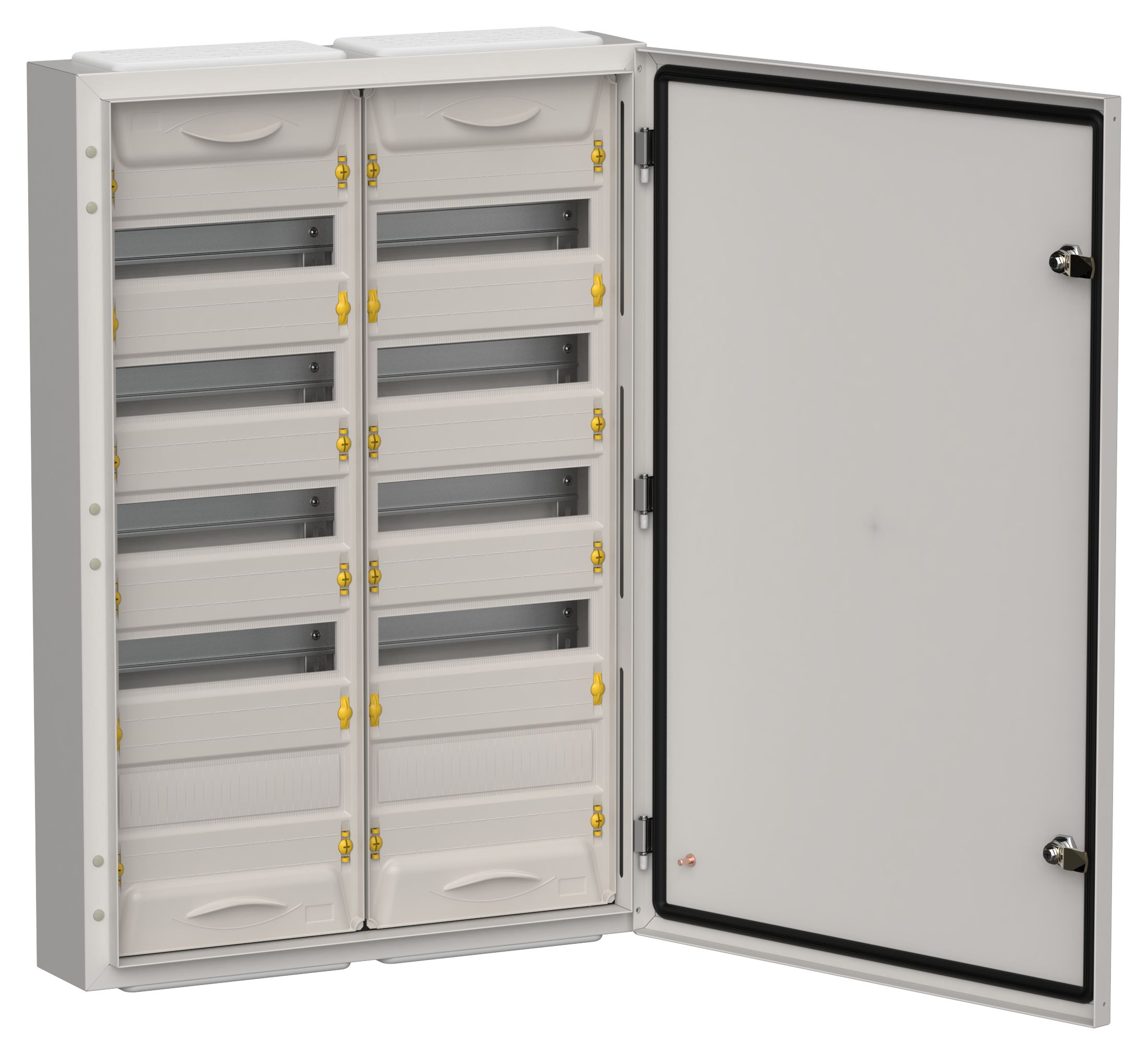 IEK TITAN 5 Корпус мет. ЩРн-120 (2х60) 835х570х140 IP54 сер фото