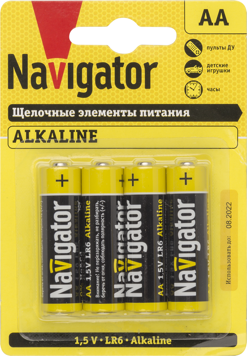 Элемент питания Navigator NBT-NPE-LR6-BP4 (480/48/4)