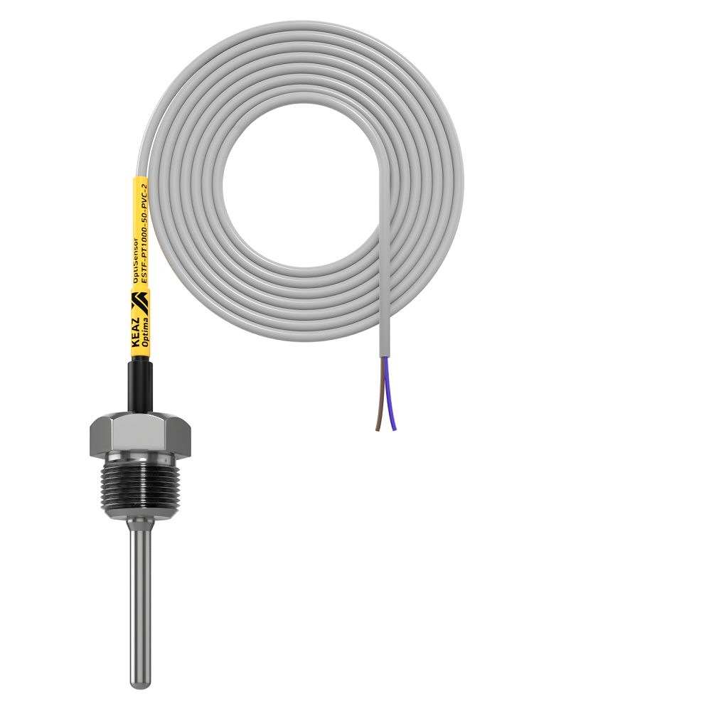 КЭАЗ Датчик температуры погружной OptiSensor ESTF-PT1000-50-PVC-2. фото