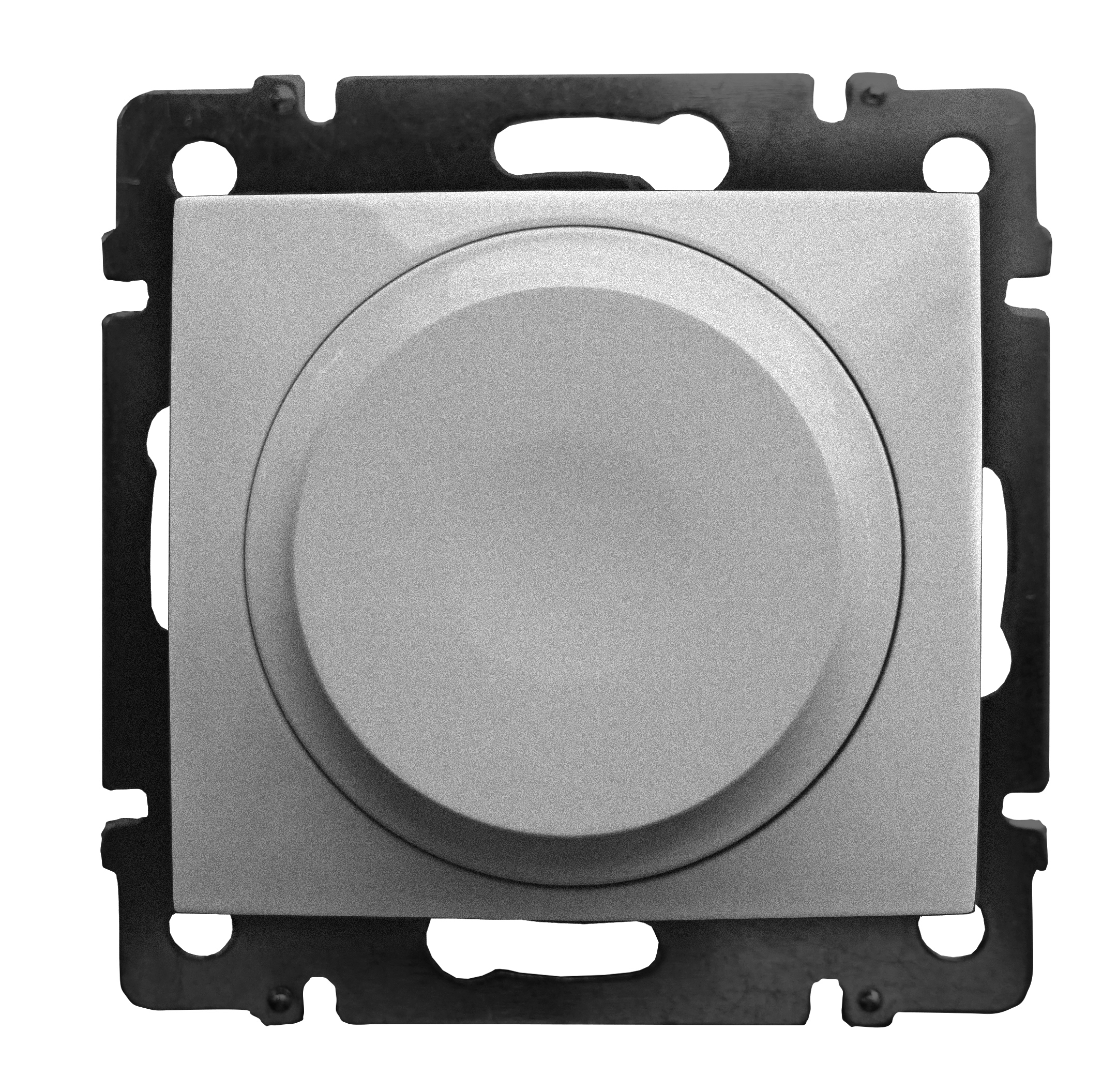 Legrand Valena Classic Алюминий Светорегулятор поворотный универсальный 2-проводный 5-300 Вт. фото