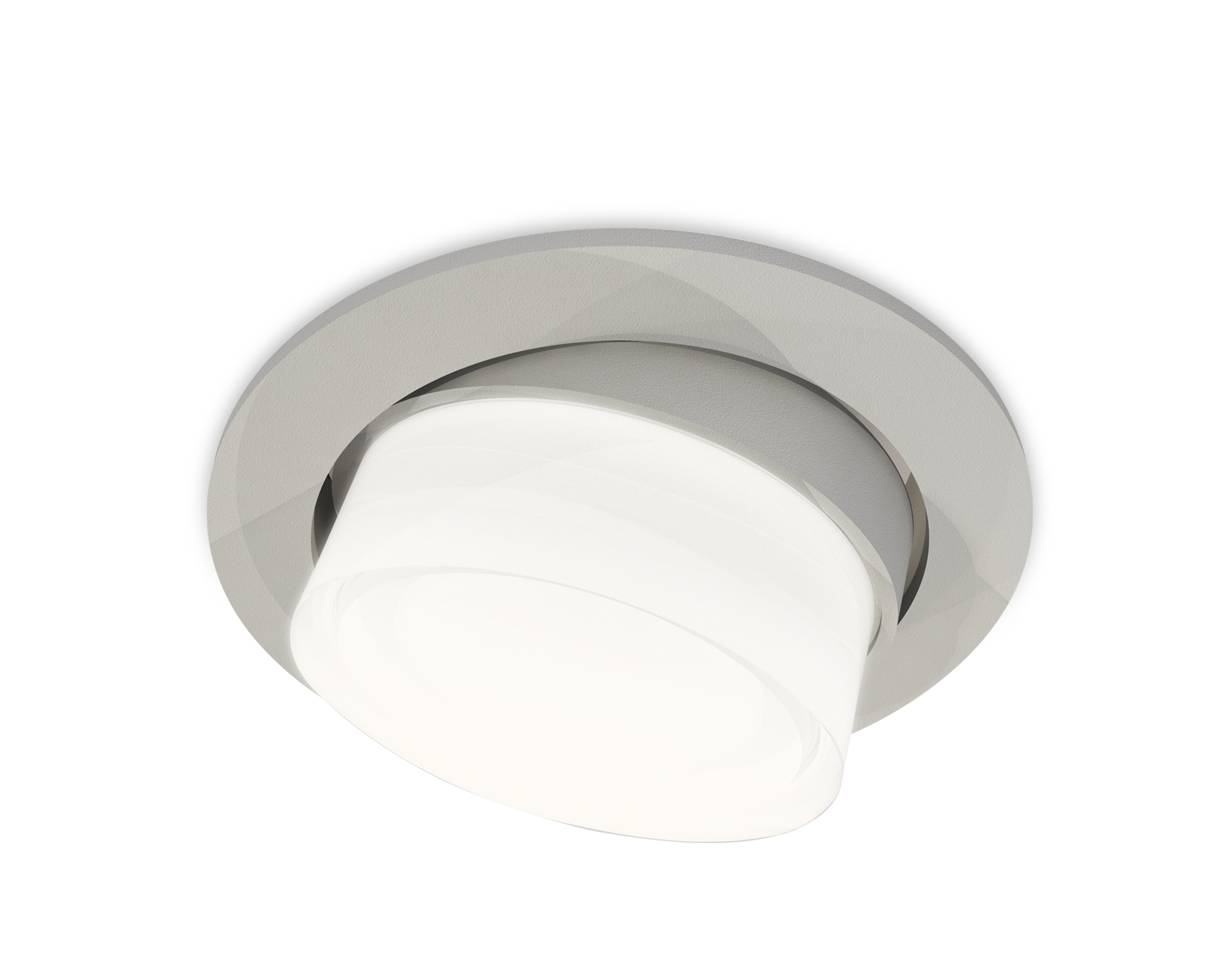 Ambrella Комплект встраиваемого поворотного светильника XC7653080 SGR/FR/CL серый песок/белый матовый/прозрачный MR16 GU5.3 (C7653, N7160) фото