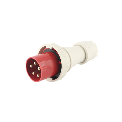 Вилка переносная PPC 035 3Р+РЕ+N 63А 380В IP67 Jazzway фото