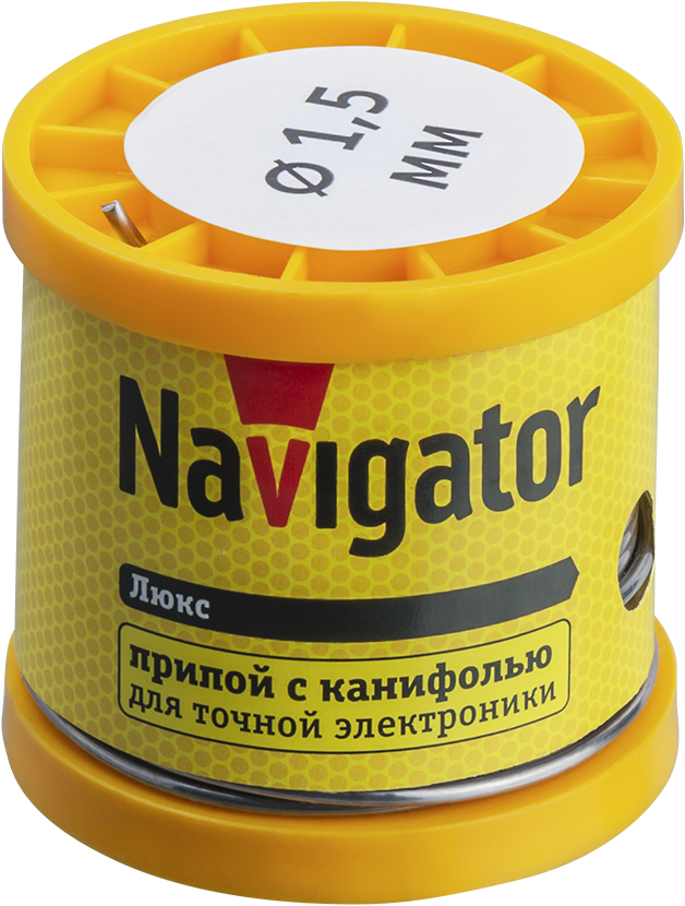 Припой Navigator NEM-Pos02-61K-1.5-K200 (ПОС-61, катушка, 1.5 мм, 200 гр) (100/10/1)