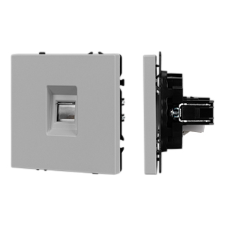 Arlight Механизм компьютерной розетки SCT-NOBE-MPC1-SFPL-IS (RJ-45, CAT6) (Никель) фото