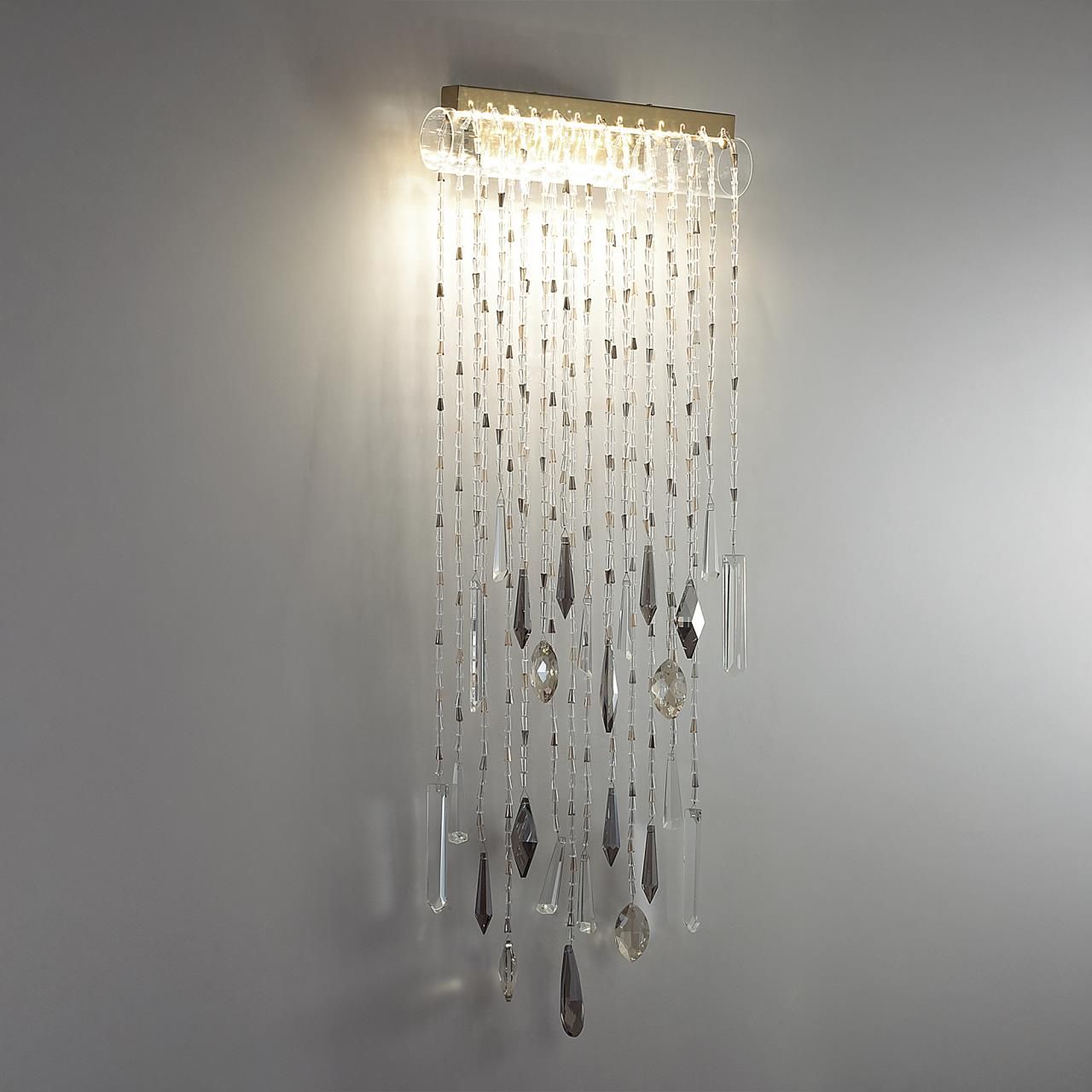 Odeon Light 5420/10WL HALL ODL_EX25 79 античная бронза/металл/стекло/хрусталь Настенный светильник LED*10W 3000K 573Лм AFINA фото