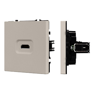 Arlight Механизм HDMI розетки SCT-NOBE-MHD1-SFPL-CA (Кашемир) фото