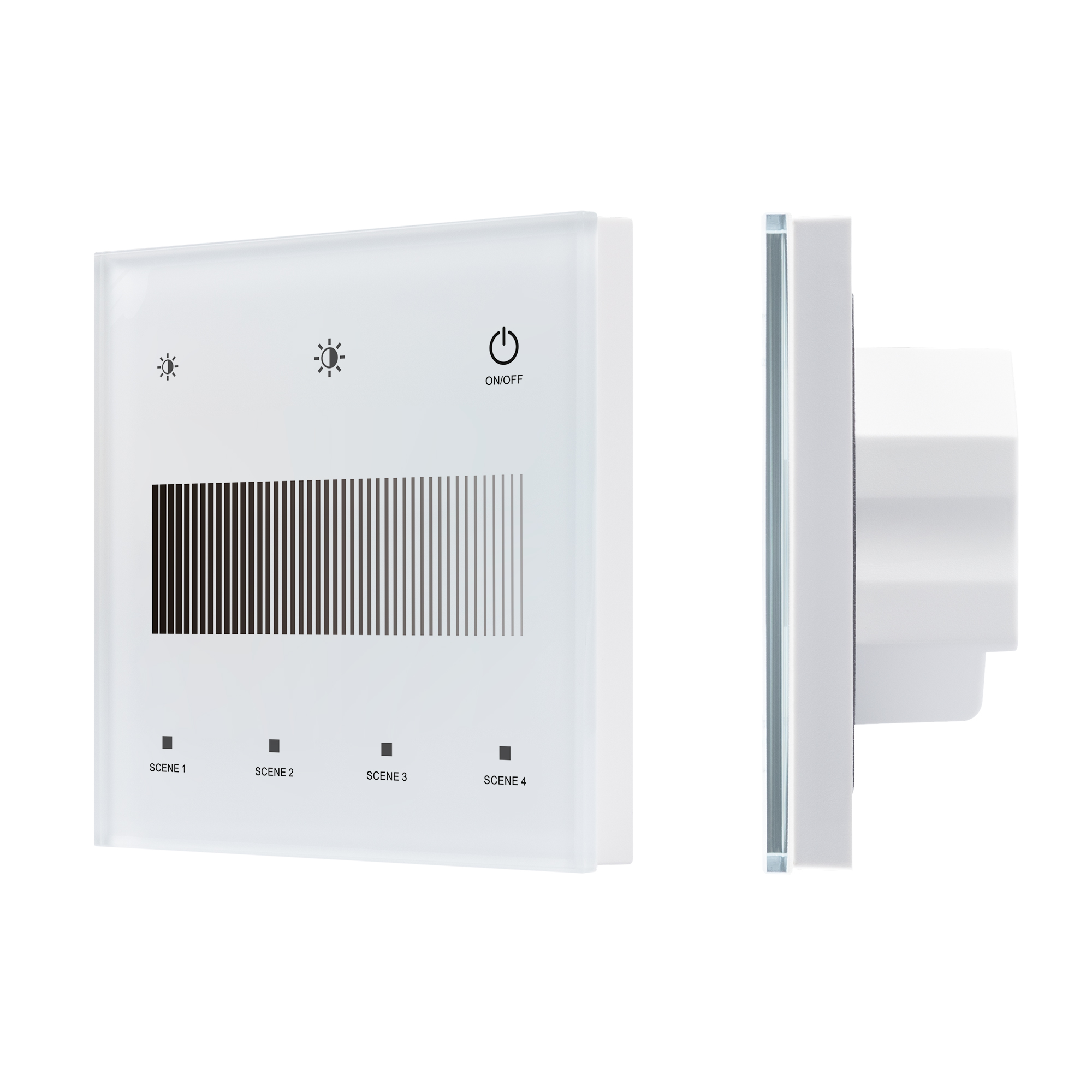 Arlight INTELLIGENT Сенсорная панель SMART-DALI-301-11-1G-4SC-DIM-IN White (BUS/24V, Touch, 2.4G) (IARL, IP20 Пластик, 5 лет) фото