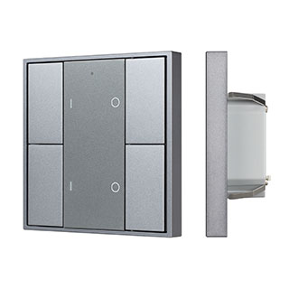 Arlight INTELLIGENT Кнопочная панель DALI-201-23-2G-DIM-DT6-IN Silver (BUS, Frame) (IARL, IP20 Металл, 3 года) фото