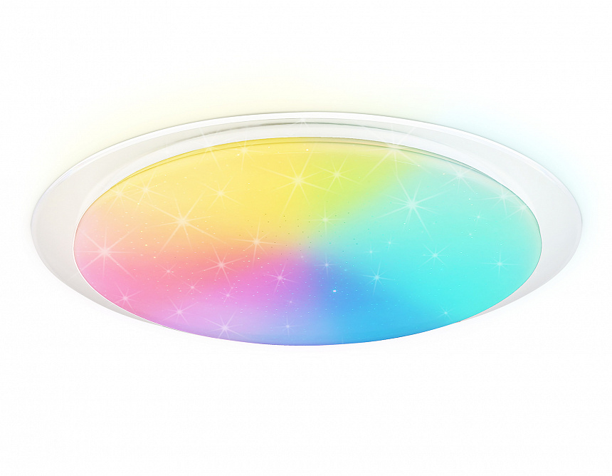 Ambrella Светильник светодиодный RGB с пультом FZ780 WH белый IP20 60W 3000-6500K+RGB 570*55 (ПДУ ИК) фото