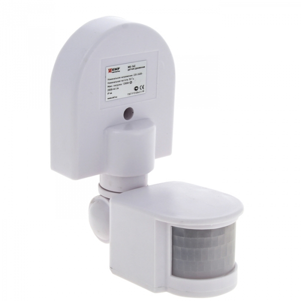EKF ИК датчик движения наст. 1200Вт 180гр. до 12м IP44 MS-16C PROxima фото