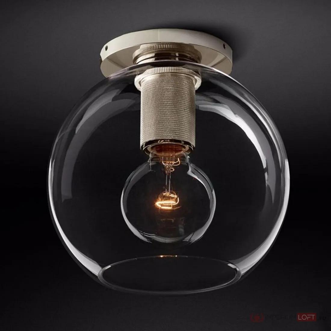 ImperiumLoft Потолочный светильник RH Utilitaire Globe Shade Flushmount фото