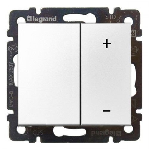 Legrand DIY Valena Бел Светорегулятор нажимной 40-600W для л/н и обмоточных т-ров. фото
