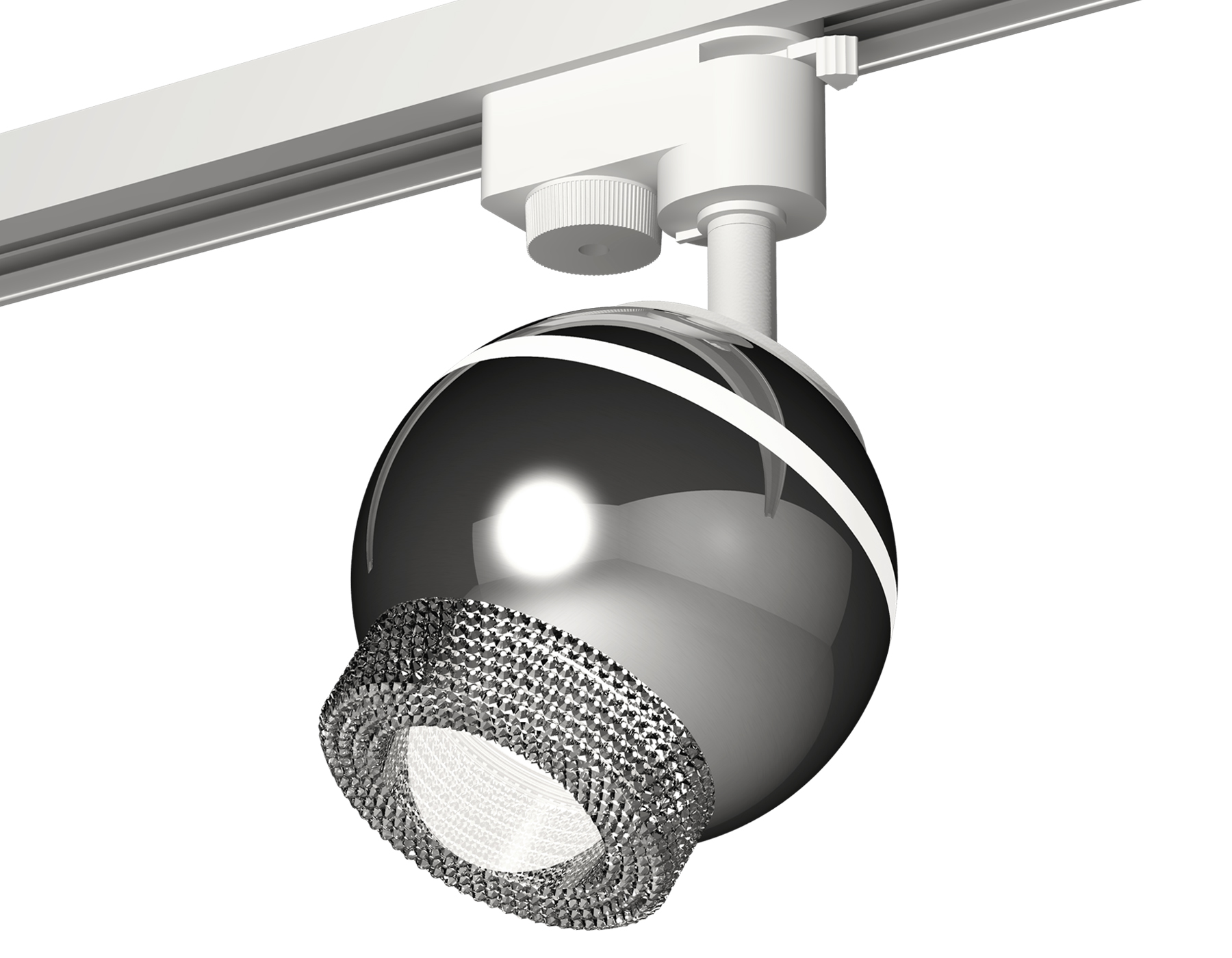 Ambrella Комплект трекового светильника XT1104001 PSL/CL серебро полированное/прозрачный GU5.3 LED 3W 4200K (A2520, C1104, N7191) фото