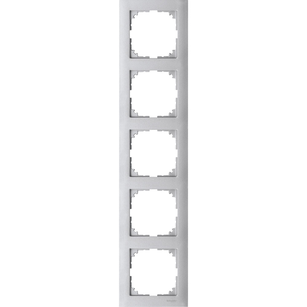 Schneider Electric Merten SM M-Pure Алюминий Рамка 5-ая фото